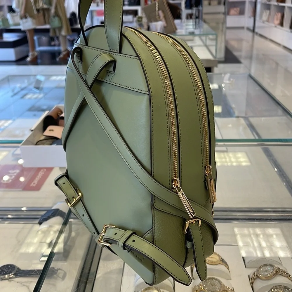Michael Kors Jaycee Medium Logo Backpack Light Sage